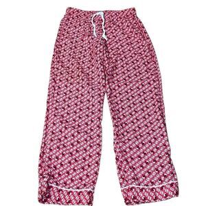 Victoria’s Secret Deer Holiday Pajama Plants , PJ lounge, Red white, XS